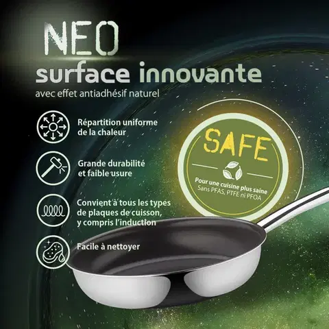 Serpenyő Ø 20 cm – Orion Expert Neo Multi-Layer Lunasol - 601400