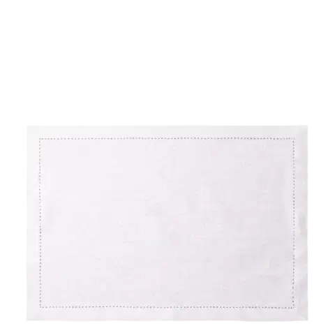 Szürke pamut asztali futó, 32 x 48 cm, 2 db - Basic Ambiente - 596405