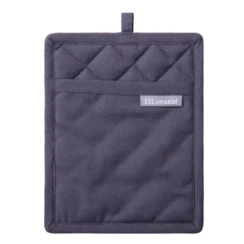 Acél szürke pamut konyharuha, 19 x 24 cm - Basic Ambiente - 596408