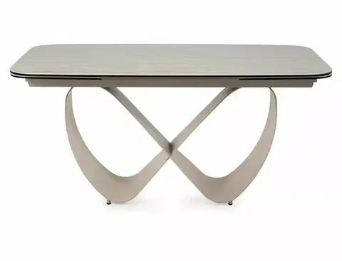 Infinity Ceramic 160(240)*95 bővíthető étkező asztal travertin bézs/ kasmír