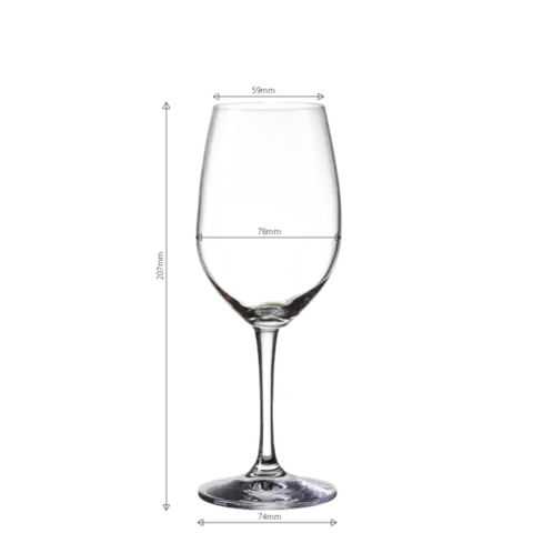 Vörösboros poharak 380 ml 4 db-os szett - BASIC Glas Lunasol META Glass - 322002