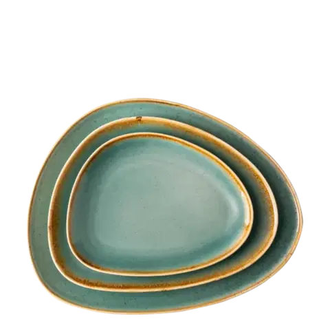 Tányér Triangle Sand türkiszkék 25 cm – Gaya - 451964