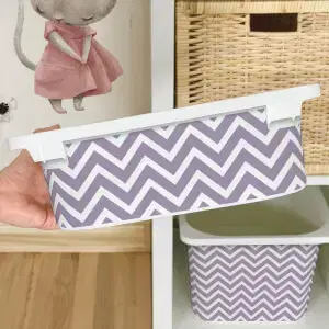 Matrica IKEA TROFAST dobozhoz - Lila cikcakk (cikcakk)