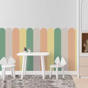 Öntapadós tapéta "Ívek - Warm Terracotta" (meleg, földes szín a boho stílushoz)
