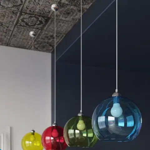 Ball átlátszó függőlámpa