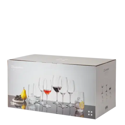 18 db-os - BENU BASIC PREMIUM Glas Lunasol háztartási kezdő pohárkészlet - 322042