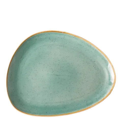 Tányér Triangle Sand türkiszkék 30,5 x 24,2 cm – Gaya - 451963