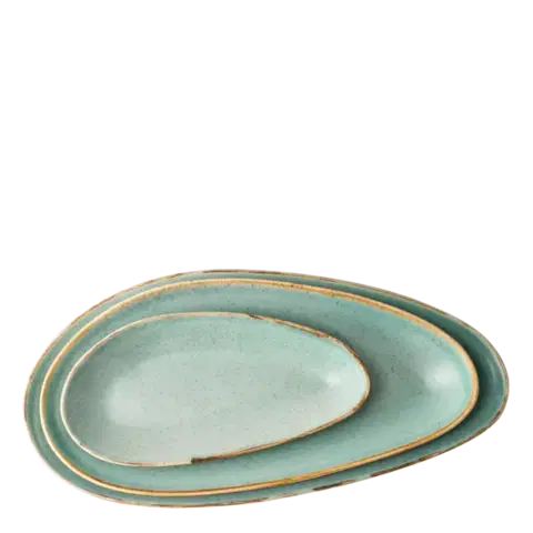 Sand ovális tányér türkiszkék 30 cm – Gaya - 451961