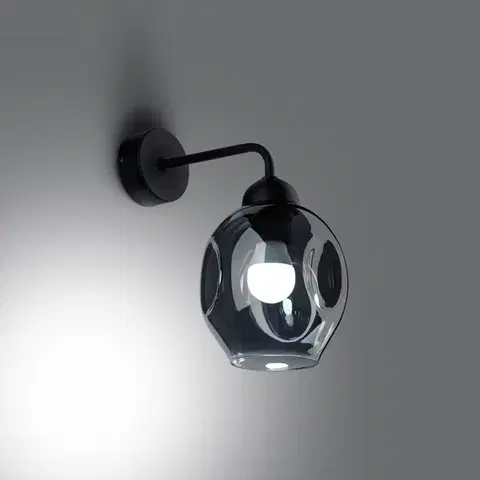 Fillan 1 fekete fali lámpa