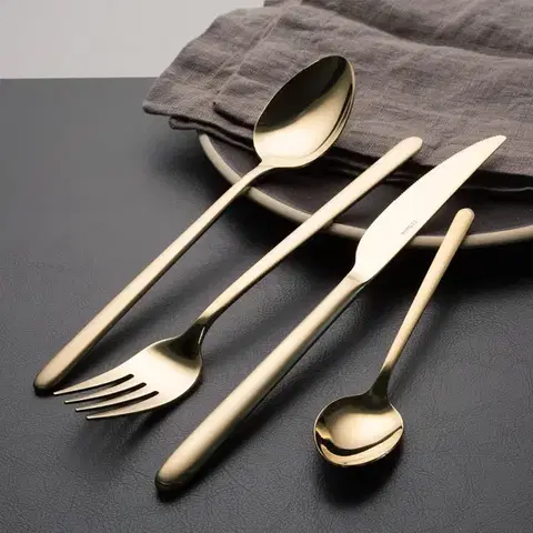 Evőeszközkészlet 20 db — Sao Paulo PVD Champagne - W0123