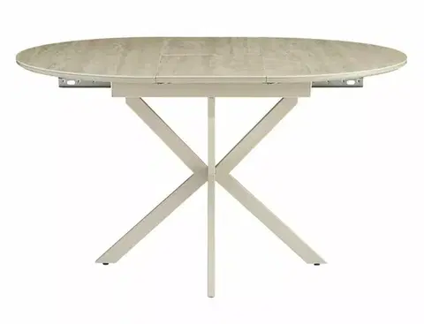 Gaston Ceramic 100(135)*100 bővíthető étkező asztal travertin/ kasmír