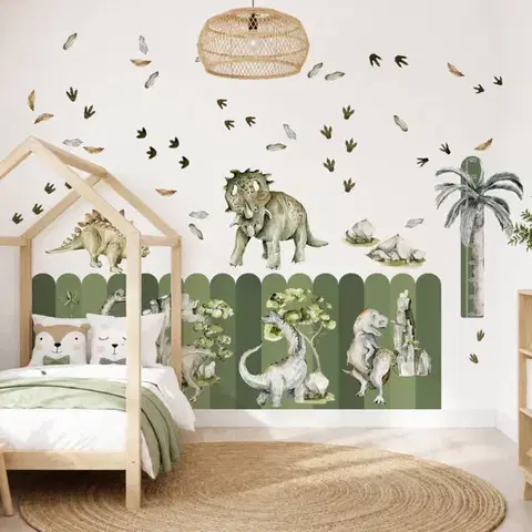 Textil falmatricák készlet – Dinosauruszok