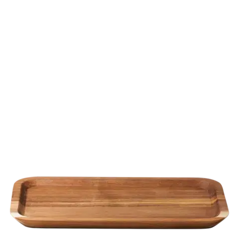 Téglalap alakú akácfa tálca, nagy 30 x 17,5 cm - FLOW Wooden - 593704