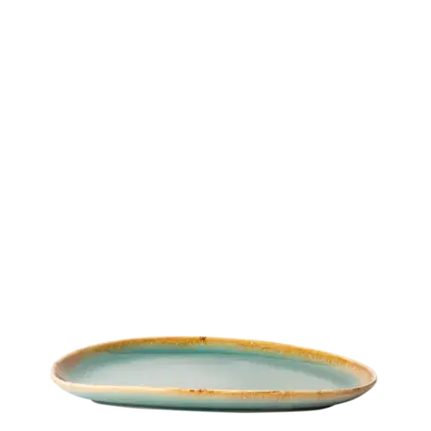 Tányér Triangle Sand türkiszkék 25 cm – Gaya - 451964
