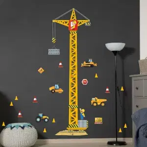 Növekedési mérce falra – Daru és munkagépek
