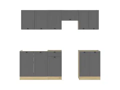 Junona Line JUNONA_MODUL_WER_2/230_BBL konyha grafit/ bernstein tölgy