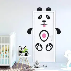Panda maci - Matrica a falra és ajtóra