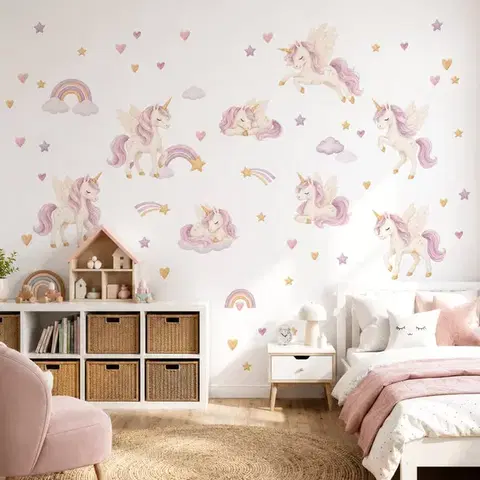 Lányos falmatrica – Rózsaszín egyszarvúk