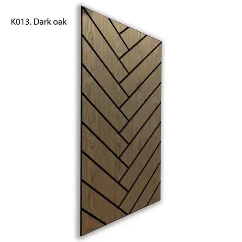Freja parketta mintás akusztikus falipanel 120x60x0,9cm - sötét tölgy - sötét tölgy