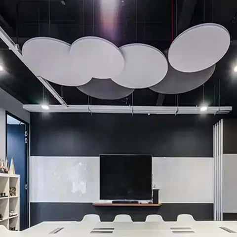 Bilnora extra sűrű kör alakú hangszigetelő mennyezeti panel Ø120x1,2cm - 06 világosszürke , Ø120x1,2cm mennyezeti panel