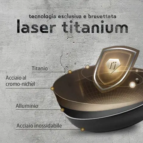 Serpenyő titán bevonattal Ø 20 cm, magasság: 5 cm — Sirius Terra Multi-layer Lunasol - 601330