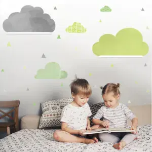 Babaszoba dekoráció IKEA polc fölé