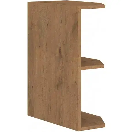 Niki 30. konyha 30 D ZAK BB 30x72x55cm fényes fehér/lancelot tölgy (munkalap nélkül)