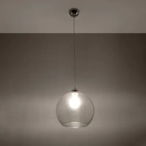 Ball átlátszó függőlámpa
