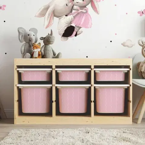 IKEA TROFAST doboz matrica - minta Waves