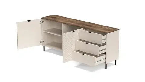 Evo K2D3S komód castello tölgy/ kasmír