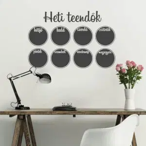 Tábla matrica - Heti teendők