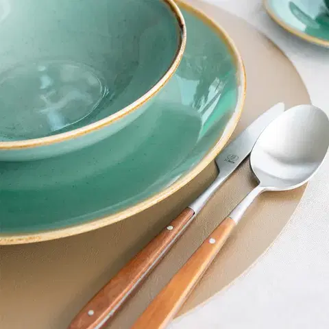 12 darabos porcelán készlet — Gaya Sand türkiz - W0147