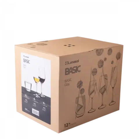 Háztartási pohár kezdő készlet 12 db — BASIC Glas Lunasol üveg - 322025