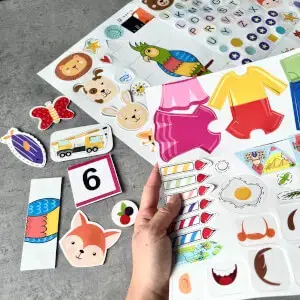Pótkiegészítők Montessori könyvhöz - legfeljebb 7 darab választható
