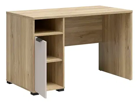 Chuck BIU1D íróasztal kasmír/ mauvella tölgy