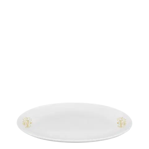 Ovális tálalótányér 26 cm — Premium Platinum Line Merry Christmas - 490045