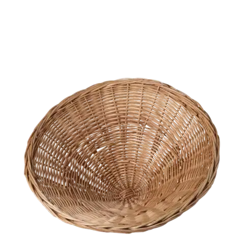 Kerek fonott kenyérkosár Ø 50 cm H: 20 cm — Flow Wicker - 593680