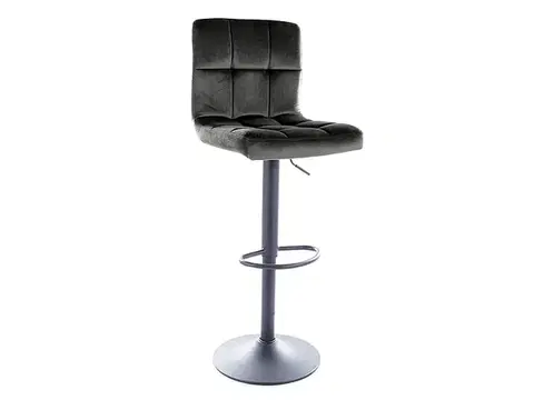 C 105 Velvet bárszék fekete Bluvel 19/ fekete