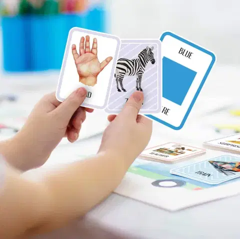 XXL Montessori kártyák gyermekeknek - 155 kártya angol szavakkal