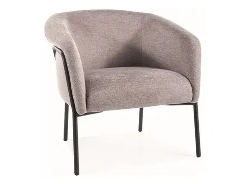 Clover fotel fekete láb/ szürke Brego 07